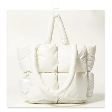 ZOSIVEB Trendy Puffer Tote Bag for Women - Stylish & Versatile