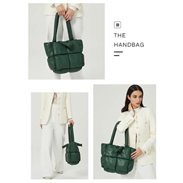 ZOSIVEB Trendy Puffer Tote Bag for Women - Stylish & Versatile