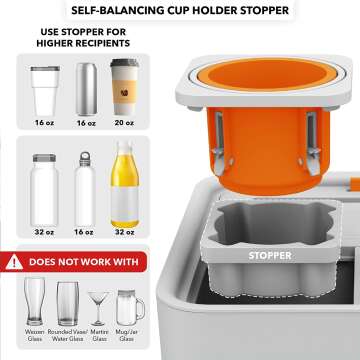 CouchConsole Cup Holder Tray - Sofa Drink & Snack Organizer