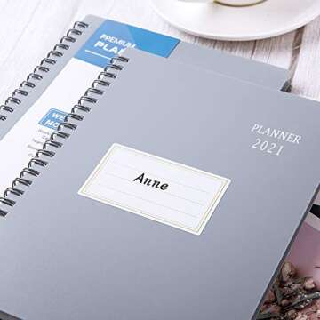 2021 Planner - Jan - Dec 2021, Weekly & Monthly Planner with Flexible Cover, 6.25" x 8.3", Strong Twin - Wire Binding, Round Corner, Improving Your Time Management Skill