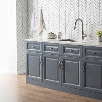 KRAUS Oletto Single Handle Pull Down Kitchen Faucet with QuickDock Top Mount Installation Assembly i...