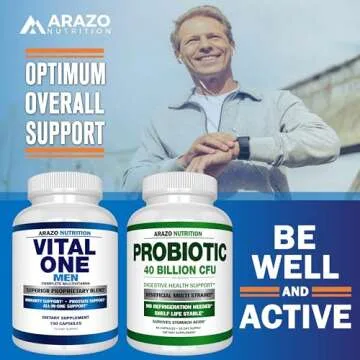 Arazo Nutrition Vital One Multivitamin for Men - Vegan Supplement