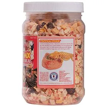 Healthy Herp Fruit Mix Instant Meal Reptile Food - Bearded Dragon Accessories & Bearded Dragon Food - Nutritious Blend for Bearded Dragons, Box Turtles, Tortoises, Hermit Crabs - 3.5 oz (99g)