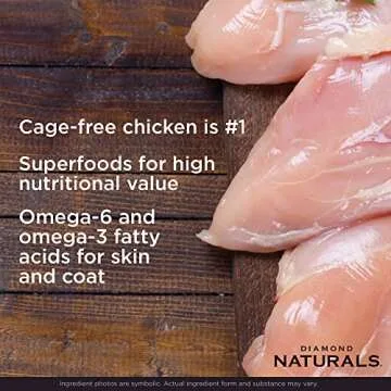 Diamond Naturals Senior Dog Food - Real Chicken Recipe, 35Lb