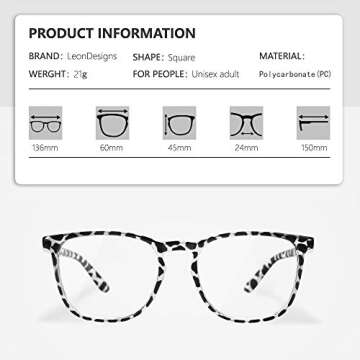 LeonDesigns Anti-Fog Blue Light Blocking Safety Glasses