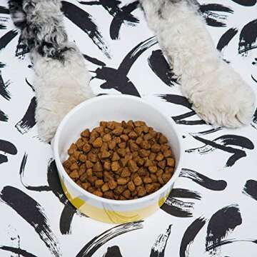 Waggo Dipper Bowl - Hello Yellow - Large - 3.25 x 8.5 inches