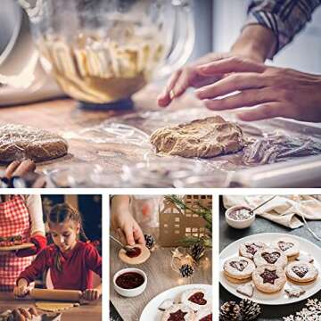 9 Pcs Christmas Cookie Cutters for Baking Festive Treats