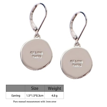 Elegant LA GAMBETA 14K Gold Drop Earrings for Women