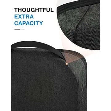 BAGSMART Compression Packing Cubes for Travel, 6 Set Travel Packing Cubes for Carry on Suitcases, Compression Travel Cubes & Suitcase Organizer for Packing with Shoe Bag Black