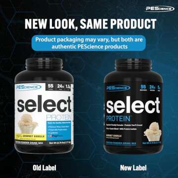 PEScience Select Low Carb Protein Powder, Gourmet Vanilla, 27 Serving, Keto Friendly and Gluten Free