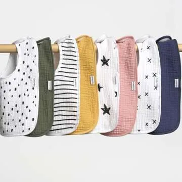 Gerber Muslin Cotton Baby Bibs for Teething Infants