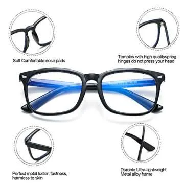 Bouryo Stylish Blue Light Blocking Glasses for Women