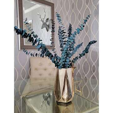 20 Pack Natural Dried Eucalyptus Bundle,17 inch/45cm Preserved Fresh Eucalyptus Branches Greenery Plants for Natural Aromatherapy to Your Shower,Also for Flower Arrangements Wedding Home Decor