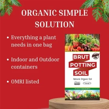 Brut Organic Potting Soil for Healthy Plants and Gardens