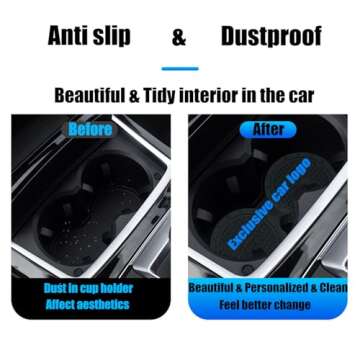 Stylish Silicone Cup Coasters for BMW Series