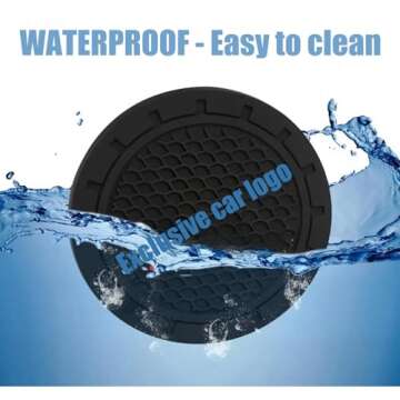 Premium Silicone Cup Coasters for BMW Interior Upgrade