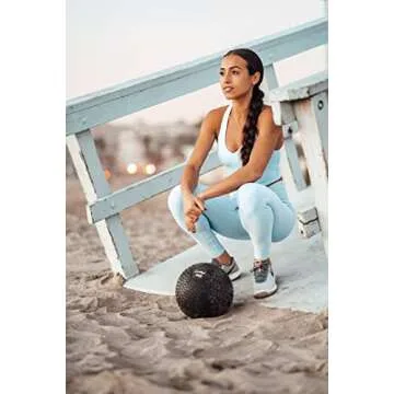 Living.Fit Slam Ball – Durable Heavy-Duty 50 LB Slam Ball for Strength Training, Crossfit, and Functional Fitness – Available in Multiple Weights – Non-Slip Grip, Versatile for Full-Body Workouts