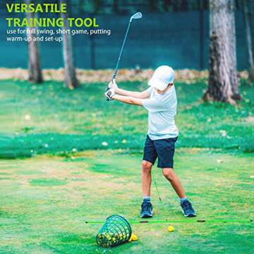 Asyxstar Golf Alignment Stick 48" Training Aid 2 Pack