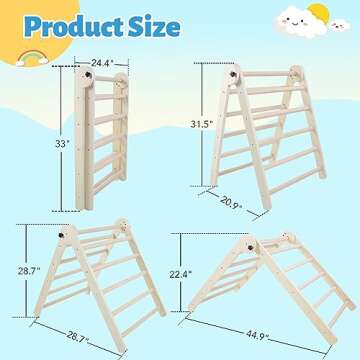 Montessori Climbing Toys for Toddlers 1-3 - Safe & Stylish