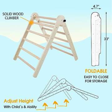 Montessori Climbing Toys for Toddlers 1-3 - Safe & Stylish