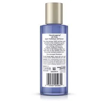 Neutrogena Oil-Free Gentle Eye Makeup Remover, 5.5 Fl. Oz. (Pack of 2)