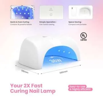 Beetles Gel Nail Polish Kit with Uv Light 53Pcs Gel Starter Kit Spring Gel Polish 32 Colors Pink Burgundy Red Glitter Gel Polish Set with Builder Blooming Gel Manicure Kit Gifts for Women