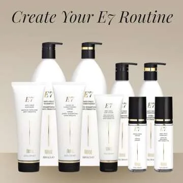 ALOXXI E7 Smoothing Serum, Lightweight Hair Serum with 7 Essential Oils, Smoothes, Strengthens & Adds Shine, for All Hair Types, 3.4 Fl Oz