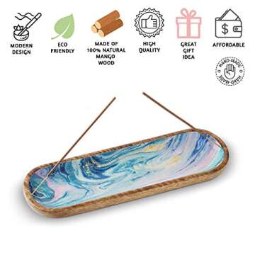 Folkulture Incense Holder or Incense Burner, Incense Holder for Sticks, Ash Catcher or Insence-Stick...