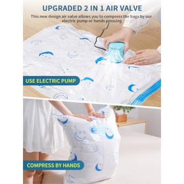 Space Saving Vacuum Storage Bags with Electric Pump