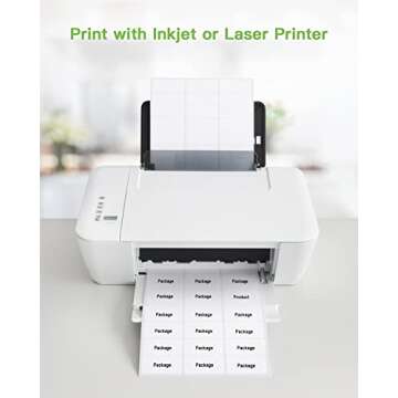 Address Labels, 1" x 2-5/8" NELKO Shipping Address Labels for Laser & Inkjet Printers, Mailing Labels, Easy to Peel, Strong Adhesive (25 Sheets, 750 Labels)