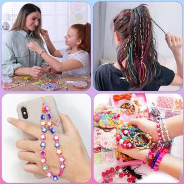 Tenn Well 1mm Elastic String, 328 Feet Rainbow Stretchy Bracelet String Beading Cord for Bracelets, Necklaces, Jewelry Making, Pony Beads and Crafts