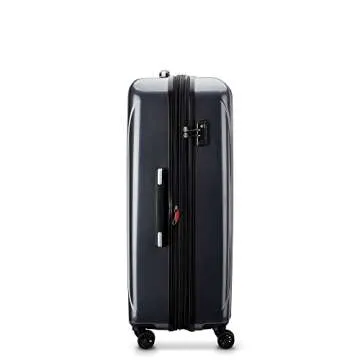 DELSEY PARIS Helium Aero Hardside Expandable Luggage with Spinner Wheels, Titanium, Checked-Large 29 Inch