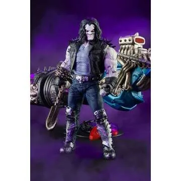 McFarlane Toys - DC Multiverse Lobo & Spacehog Action Figure - 7" Scale with Vehicle, Gold Label