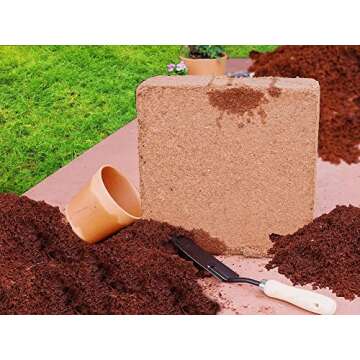 Envelor Coco Coir Brick Organic Potting Soil 10 lb Expansion