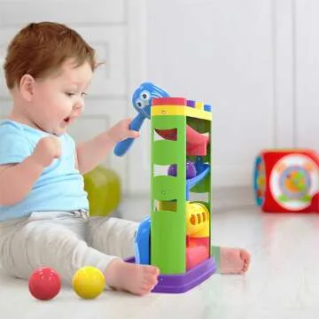 MindSprout Pound a Ball Toy & Stacking Cups for Toddlers