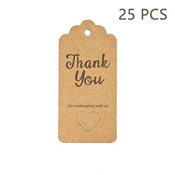 25 Sets It's a Boy Baby Footprint Keychain Baby Shower Return Gifts for Guests for Adult, Souvenirs Supplies and Decorations with Organza Bags Thank You Kraft Tags for Baby Shower Party Favors(Blue)