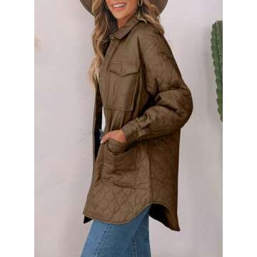 EVALESS Diamond Quilted Jacket for Women - Cozy & Chic