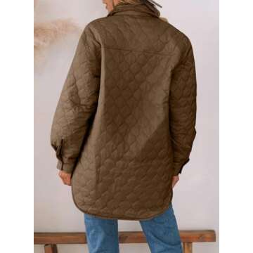 EVALESS Diamond Quilted Jacket for Women - Cozy & Chic