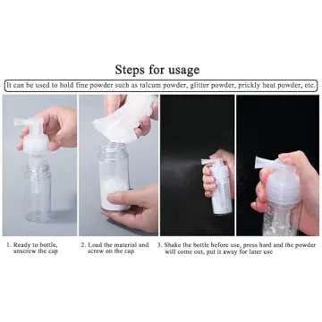 AKOAK Portable Powder Dispenser for Travel and Home