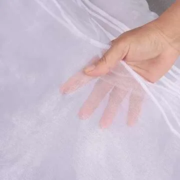 BIT.FLY 25 Pcs Organza Chair Sashes for Wedding Banquet Party Decoration Chair Bows Ties Chair Cover Bands Event Supplies - White