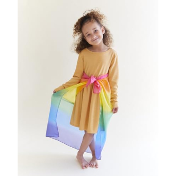 Sarah's Silks 3 Playsilks Set Rainbow Sky Blue Purple