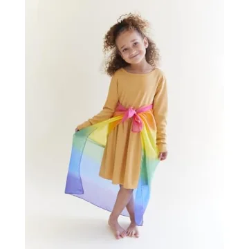 Sarah's Silks 3 Playsilks Set Rainbow Sky Blue Purple