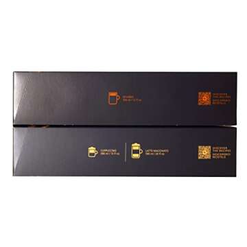 [European Version] Nespresso VertuoLine Barista Creations Variety for Recipes with Milk: Bianco Forte (7.77 ounce), Bianco Leggero (2.7 ounce), 20 Capsules