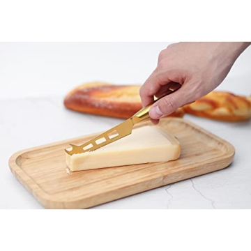Gold Cheese Knife Set of 6 - Elegant Cheese Tools