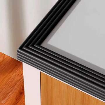 M2cbridge Multifunctional Edge and Corner Guard Coverage Baby Safety Bumper DIY 6.5 Ft (Black)