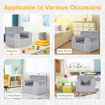 Stylish Costzon Kids Couch for Toddlers - Safe & Soft
