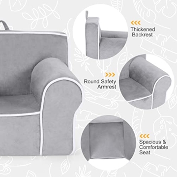 Stylish Costzon Kids Couch for Toddlers - Safe & Soft