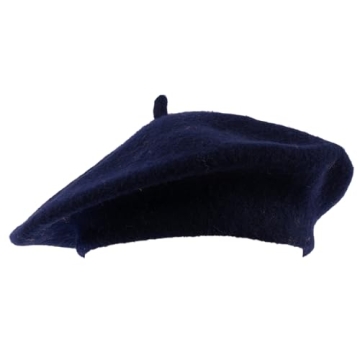 Chic Red Wool Blend French Beret for Fashion Enthusiasts