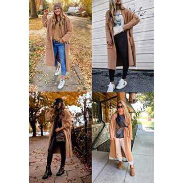 Chic Women's Long Sleeve Maxi Cardigan Sweater Coat