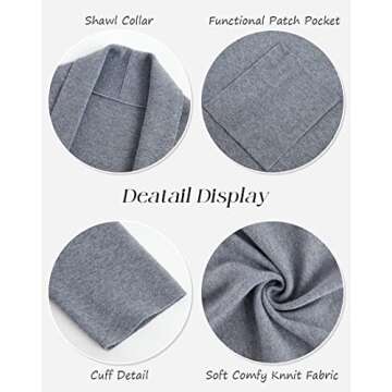 Chic Women's Long Sleeve Maxi Cardigan Sweater Coat